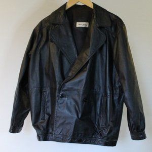 Vtg Leather Jacket Size 10 1990s